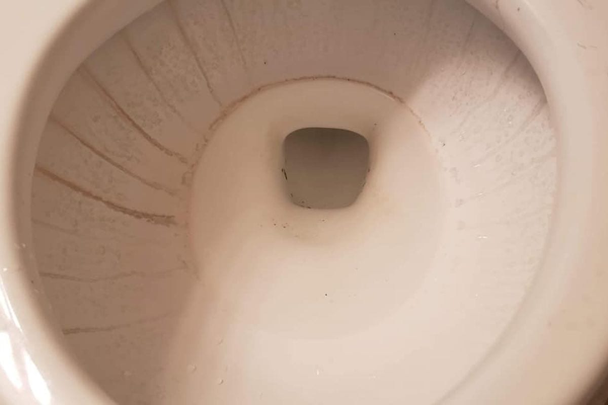 calcium build up in toilet bowl