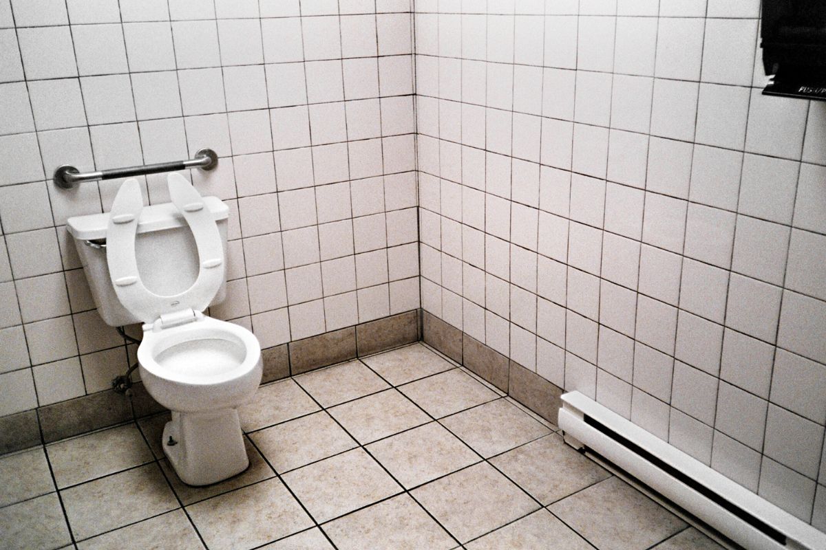 a public toilet bathroom