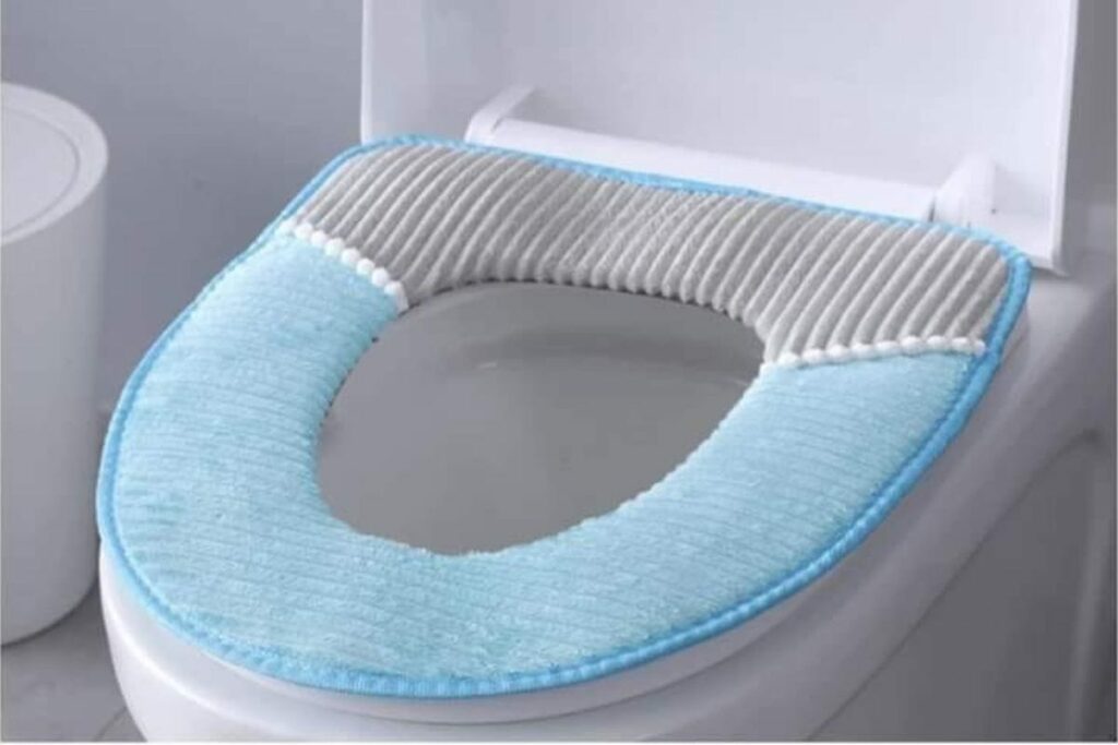 cushioned toilet seat cover