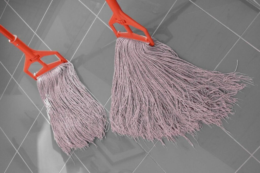 two pieces of mop