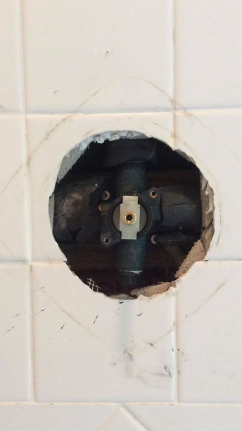 Shower Diverter in wall 