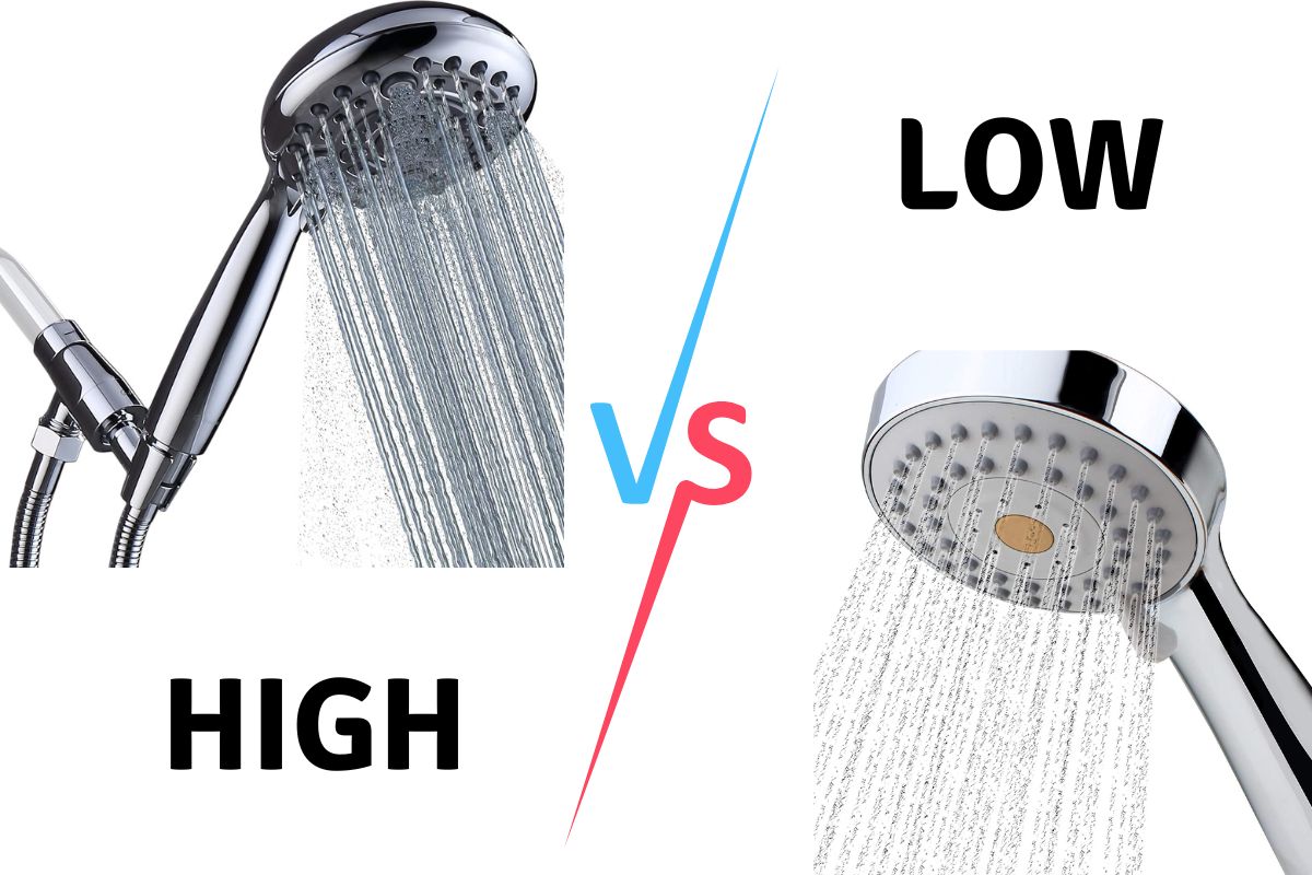 Low vs. High Pressure Shower Heads